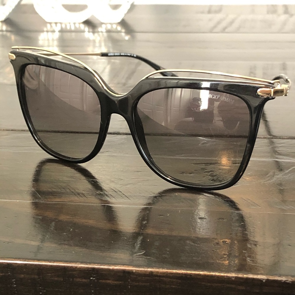 Giorgio Armani AR 8091 Black and Gold Sunglasses